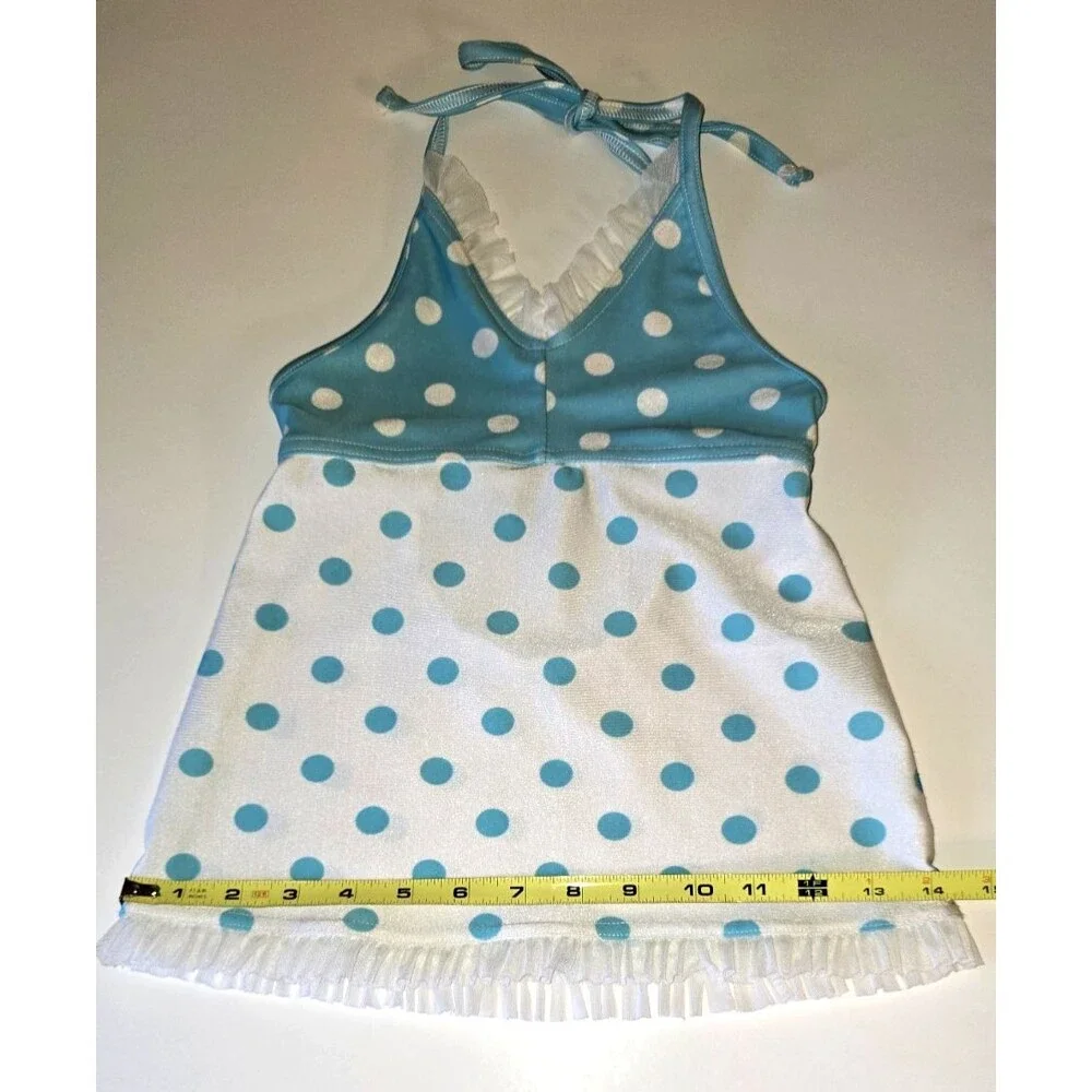 Polka Dot Halter Top & Shorts Small Dancewear / Costume Set Y2K Vintage Cutesy